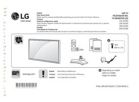 LG 24LJ4540-WU TV Operating Manual